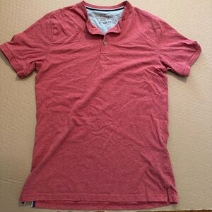 red button up t shirt